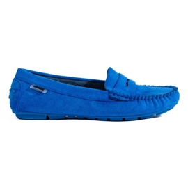 Mocassins en daim bleu 3