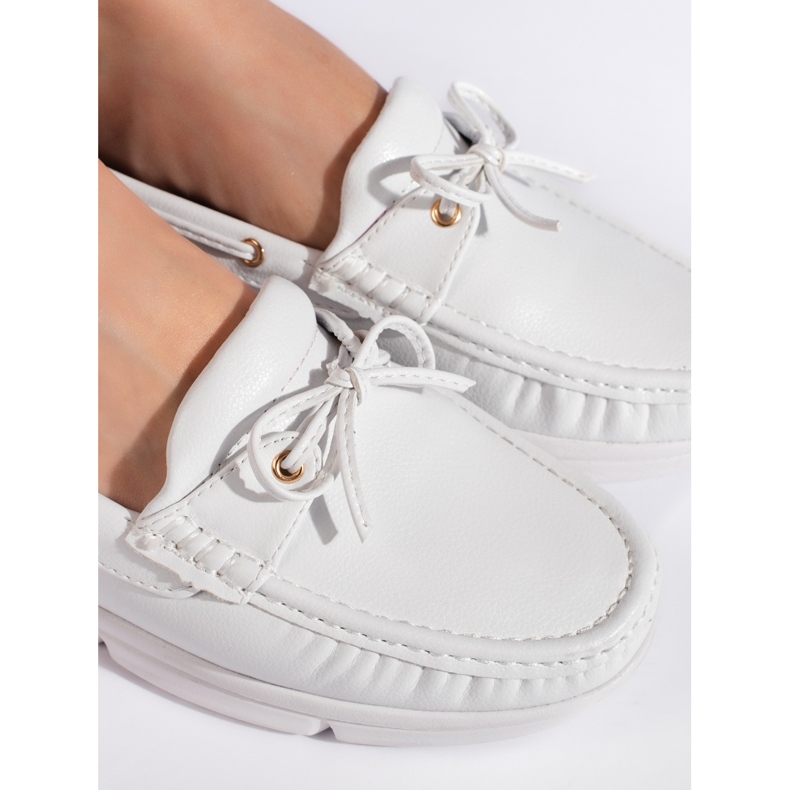 Goodin Mocassins confortables pour femmes blancs 2