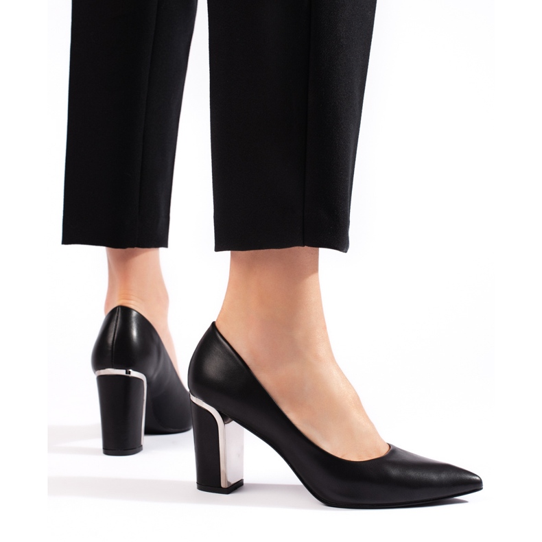 Escarpins femme noirs à talons hauts 2