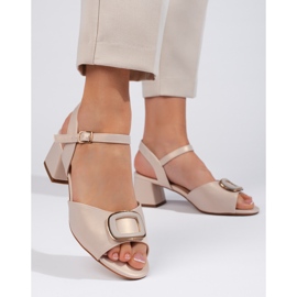 Sandales femme crème de Sergio Leone beige 2 Sandales femme crème de Sergio Leone beige 2
