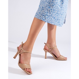 Sandales à talons beiges de Sergio Leone 2