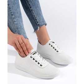 Baskets blanches classiques pour femme 2