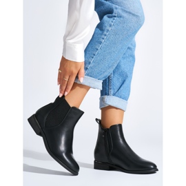 Bottines classiques noires pour femmes le noir 2