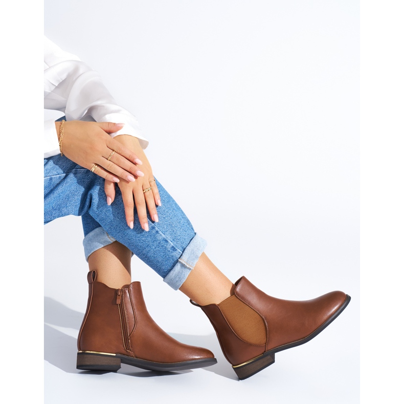 Bottes femme classiques marron brun 2