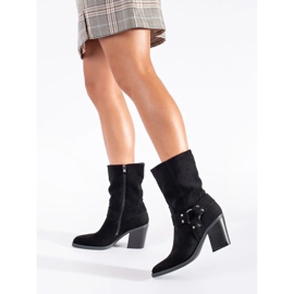 Seastar Bottines noires en daim le noir 3