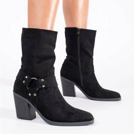 Seastar Bottines noires en daim le noir 5