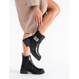 Seastar Bottines classiques noires avec bride décorative le noir 2