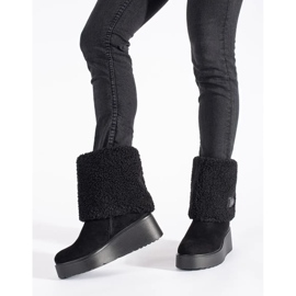Seastar Bottines compensées isolées noires pour femme le noir 3