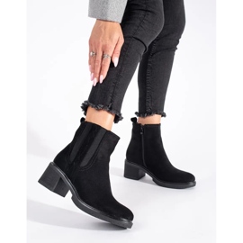Seastar Bottes Jodhpur en daim noir sur le poteau le noir 3