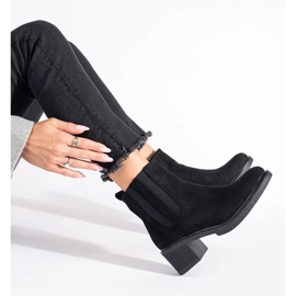 Seastar Bottes Jodhpur en daim noir sur le poteau le noir 4