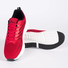 Vico Chaussures de sport en mesh pour hommes rouges 1