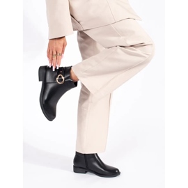 Bottines classiques noires pour femmes le noir 4