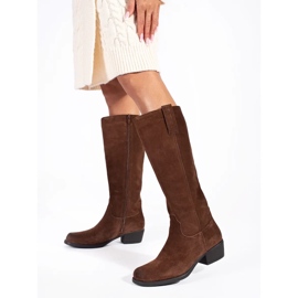 Bottes isolées marron pour femmes de Sergio Leone brun 1