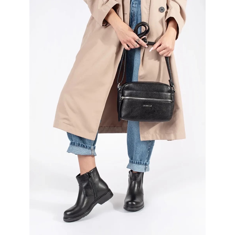 Bottines Chelsea en cuir noir à semelle plate par Sergio Leone le noir 2