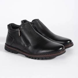 Bottines isolées noires pour hommes 1