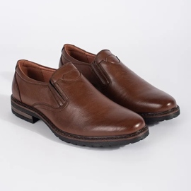 Mocassins homme marron brun 2