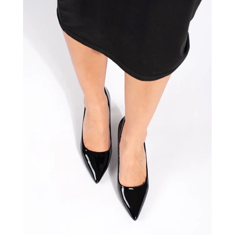 Seastar Escarpins femme noirs classiques laqués le noir 1