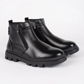 Bottines isolées noires pour homme 1