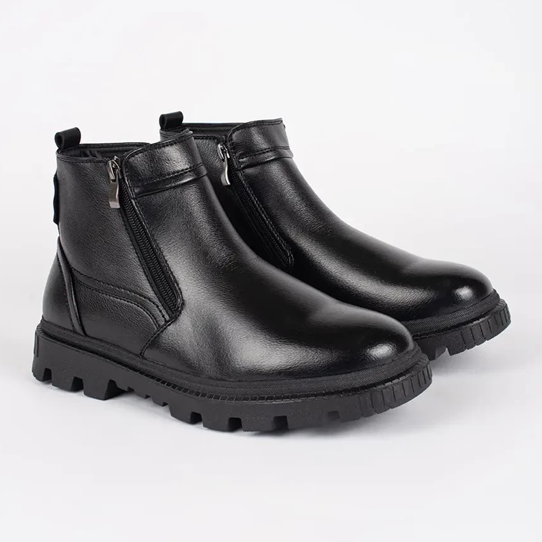 Bottines isolées noires pour homme 1