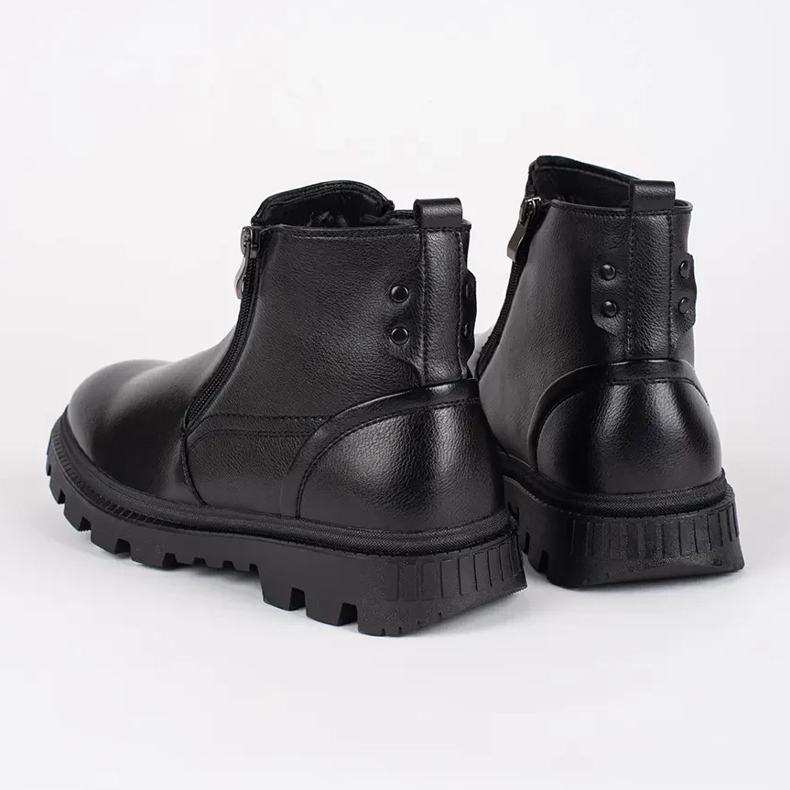 Bottines isolées noires pour homme le noir 2