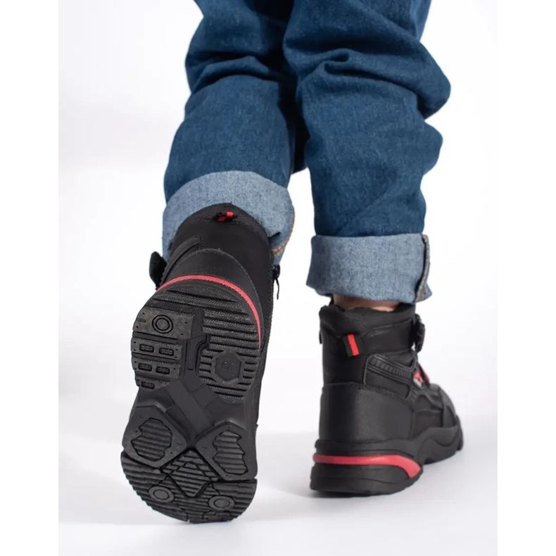 Bottines isolées noires pour garçon le noir 1