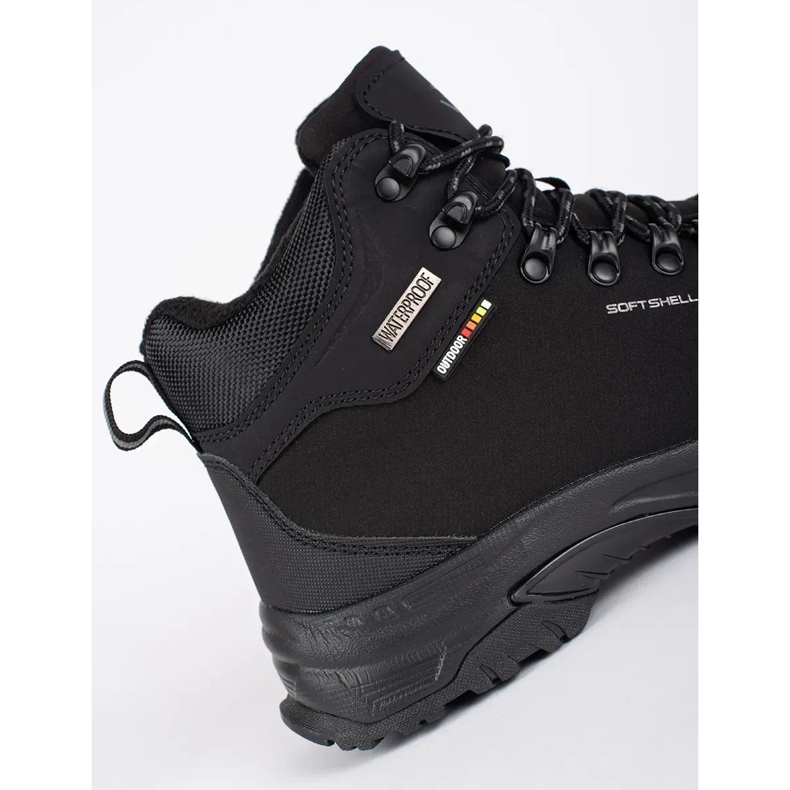 Vico Chaussures de trekking montantes noires pour hommes 2