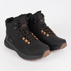 Vico Chaussures de trekking à lacets noires pour hommes 1