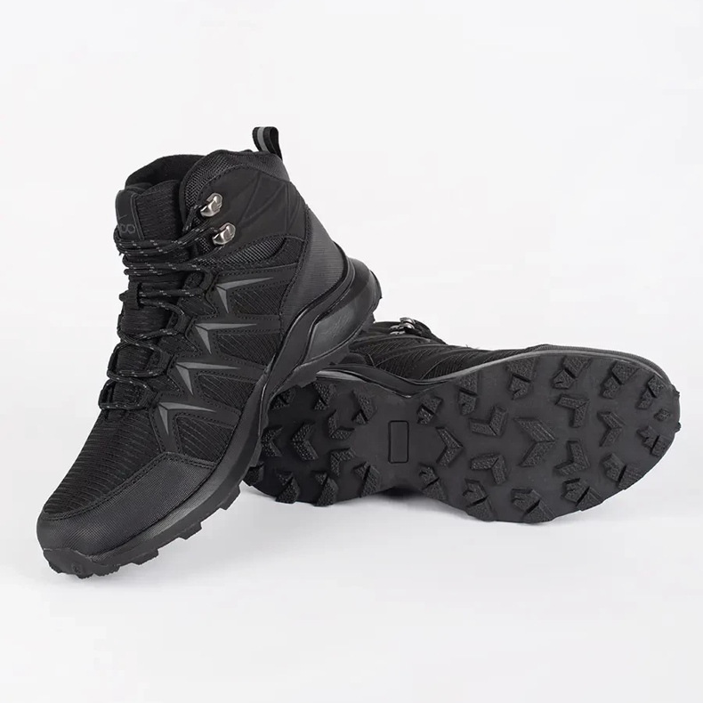 Vico Chaussures de trekking isolées noires pour hommes 1