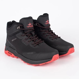 Vico Chaussures de trekking pour hommes noires et rouges 1