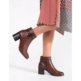Bottines à talons hauts marron Sergio Leone brun 1