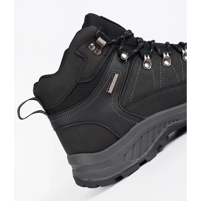 Vico Chaussures de trekking isolées noires pour hommes 2