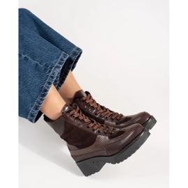 Seastar Bottes à forte dentelle à thèmes rouge 3