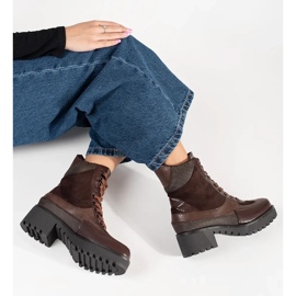 Seastar Bottes à forte dentelle à thèmes rouge 1