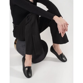 Goodin Chaussures de femmes noires avec un coin caché le noir 4