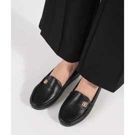 Goodin Chaussures de femmes noires avec un coin caché le noir 1
