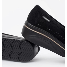 Goodin Mocassins noirs sur une semelle épaisse le noir 1