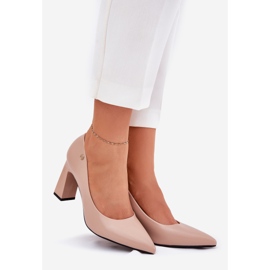 Vinceza Pompes élégantes sur la barbe Vincez 62221 beige 1