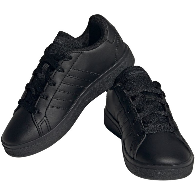 Chaussures FZ6159 à lacets de style de vie Adidas Grand Court noir 1