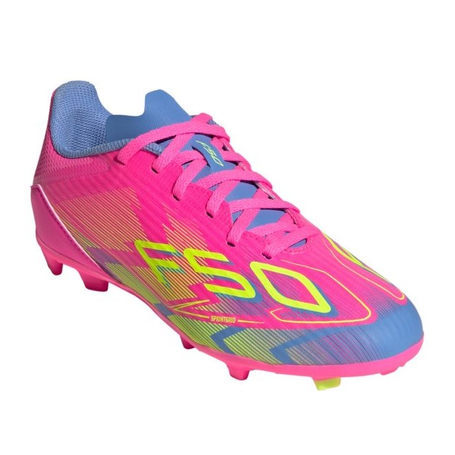 Adidas F50 League FG / MG IE3745 Chaussures de football rose 1