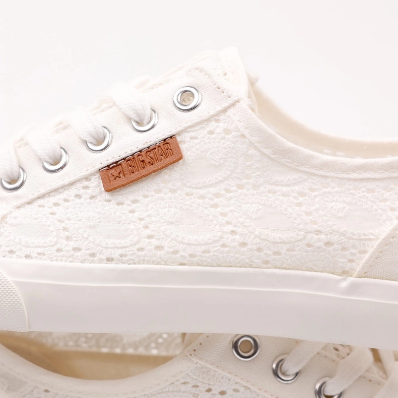 Big Star Baskets féminines de grande étoile avec motif w274925 blanc blanche 2