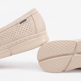 Goodin LIGNES DE LAGE-BEIGE OpenWork avec un élément doré 2