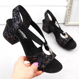 Sandales confortables Rieker W RKR679 noires le noir 2