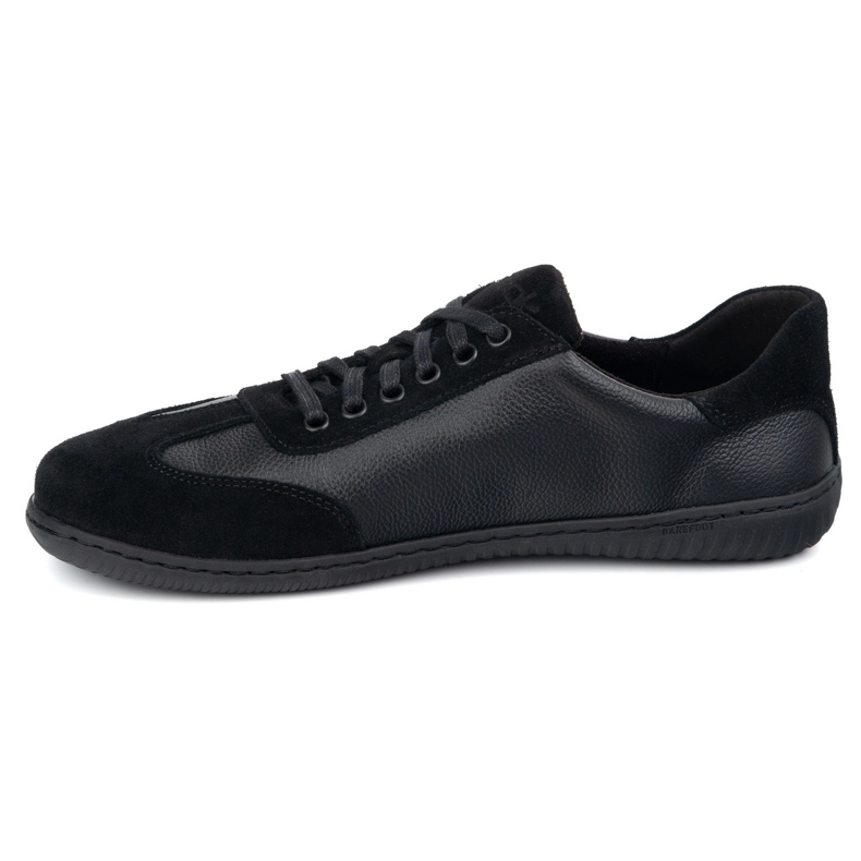 WASAK Chaussures en cuir minimaliste pour hommes aux pieds nus 0742W PEA NOIRS 1