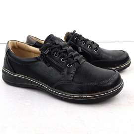 Chaussures pour femmes confortables noires unisoft 9018 le noir 2