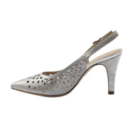 Caprice escarpins chaussures femme 29612 gris 2