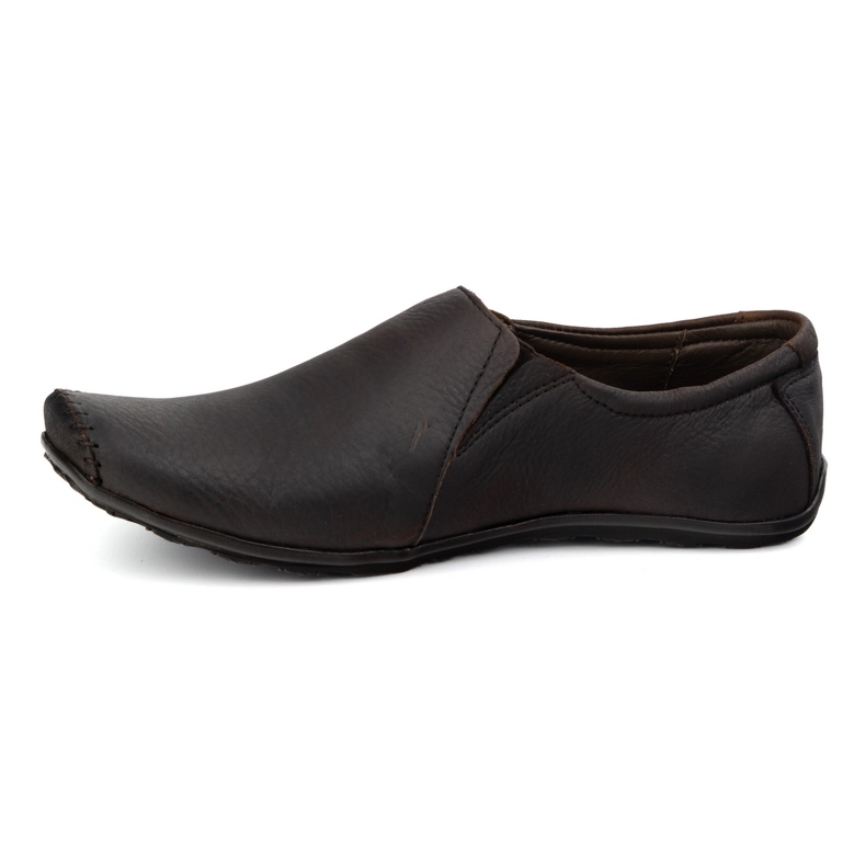 Olivier Chaussures pour hommes mocassins en cuir insérés 306Kz marron brun 1