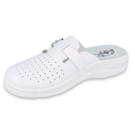 Dr.Torto Befado Men's White Slippers 157M102 blanche 1