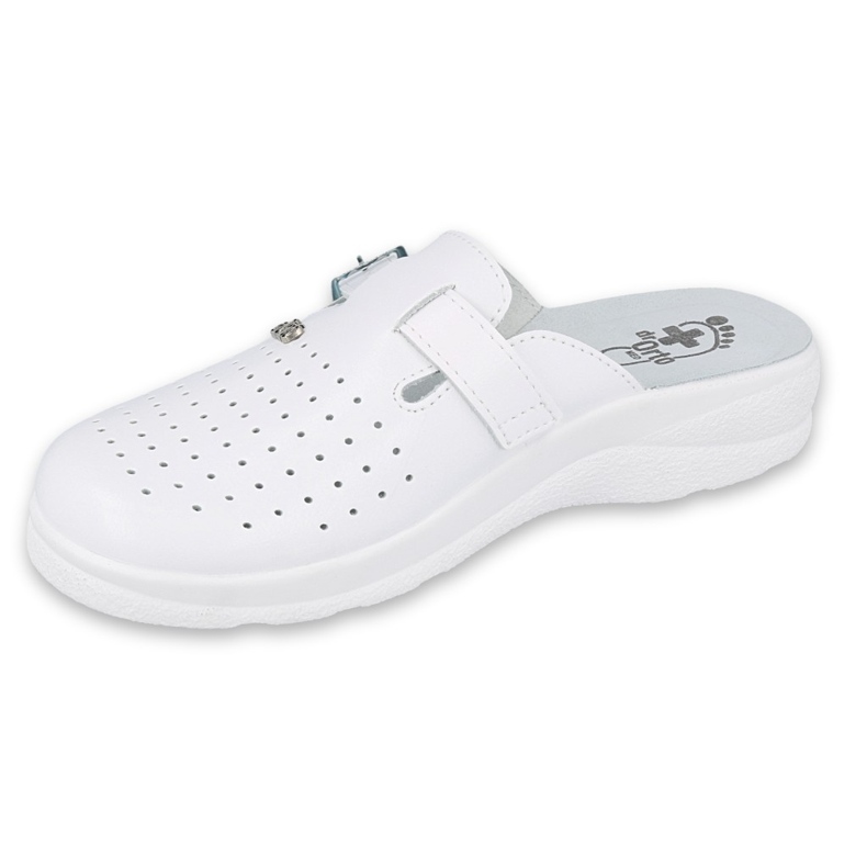 Dr.Torto Befado Men's White Slippers 157M102 blanche 1 Dr.Torto Befado Men's White Slippers 157M102 blanche 1