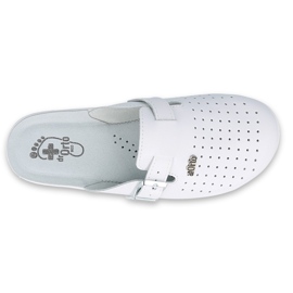 Dr.Torto Befado Men's White Slippers 157M102 blanche 3