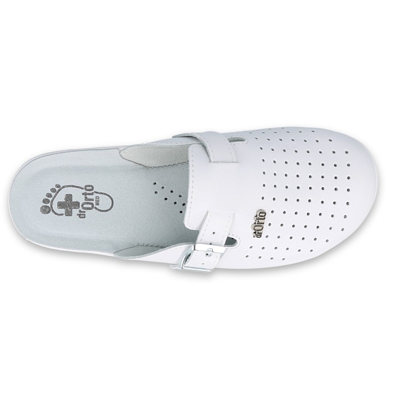 Dr.Torto Befado Men's White Slippers 157M102 blanche 3 Dr.Torto Befado Men's White Slippers 157M102 blanche 3